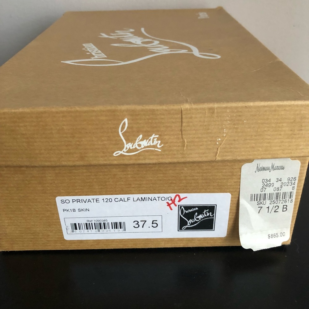 Authentic Christian Louboutin Slingback Heels Pumps Sz 7.5 - Picture 8 of 10